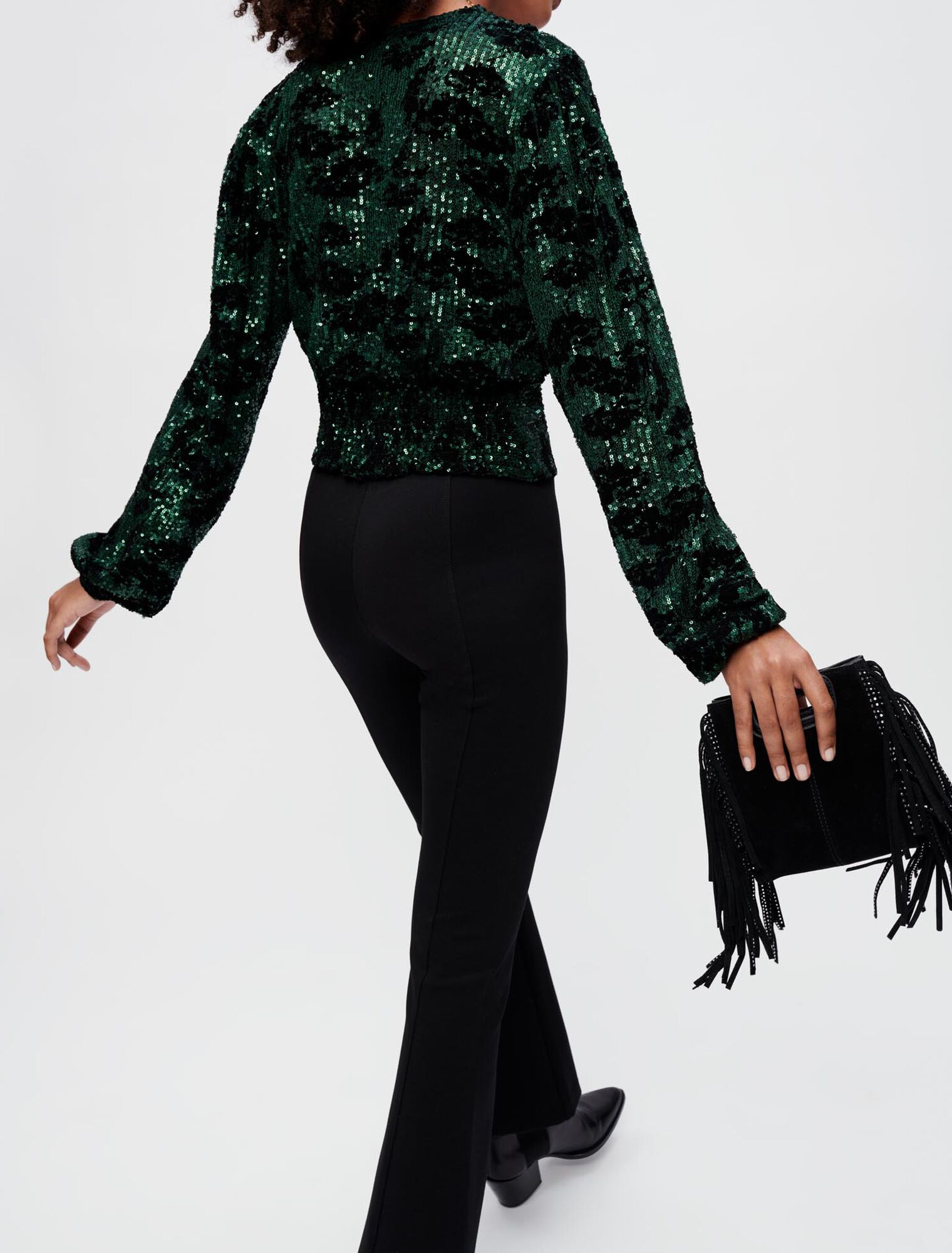 Top entièrement brodé de sequins