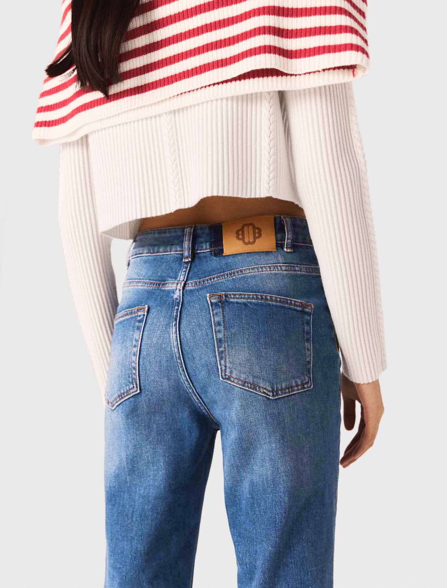 Jean denim à poches