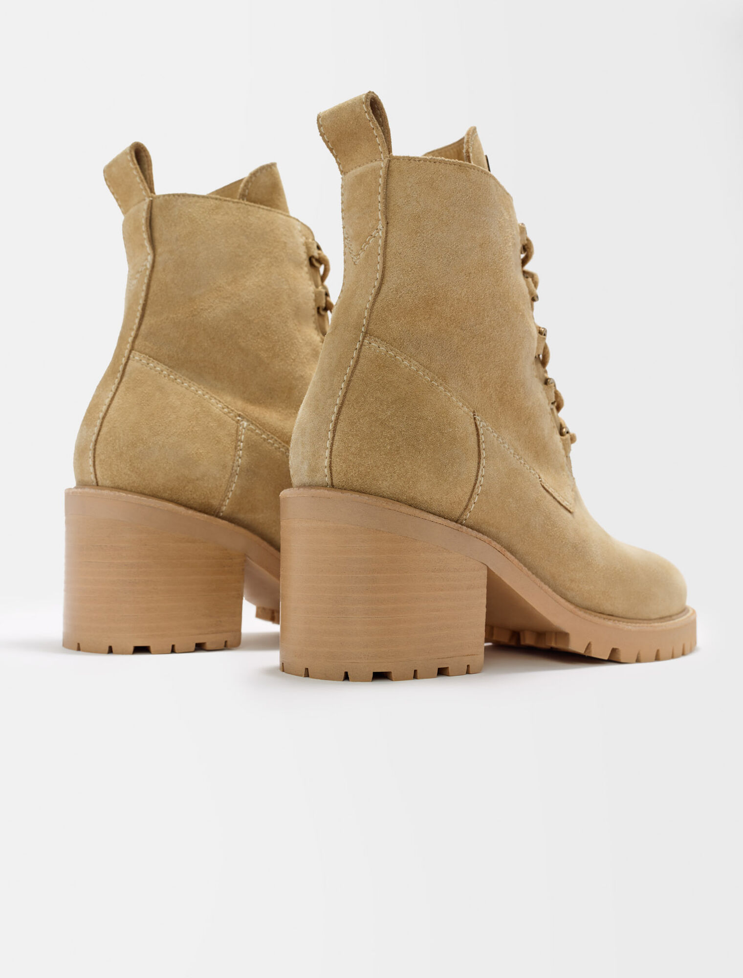 Bottines cuir suède
