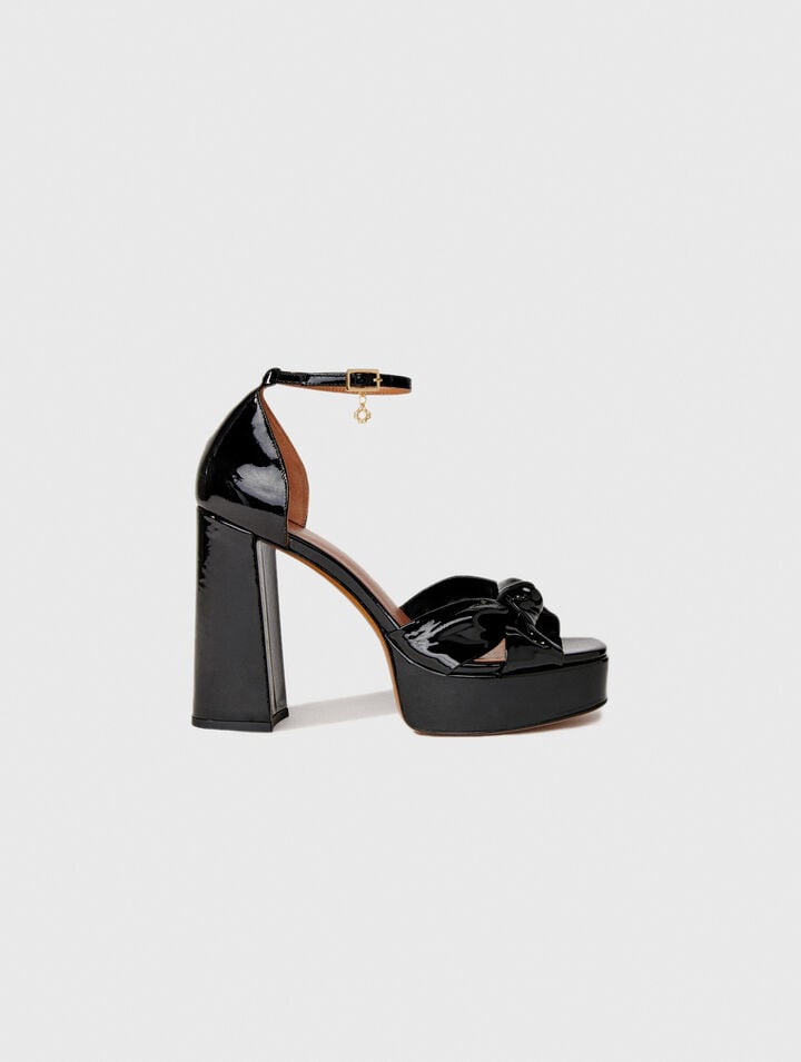 Sandales en cuir à plateforme