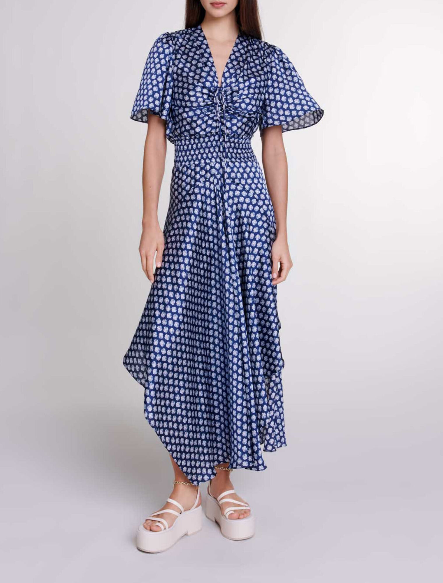 Robe longue imprimée
