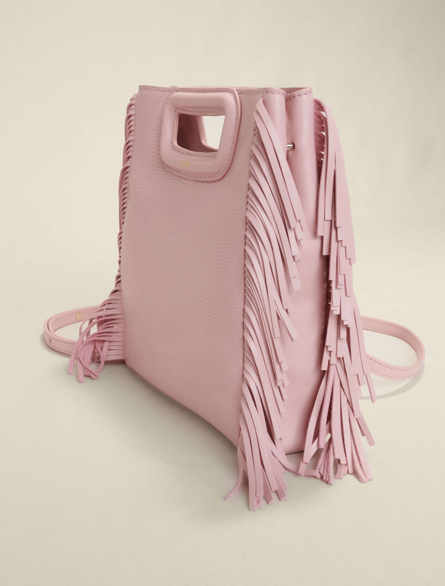 Sac M en cuir embossé lézard