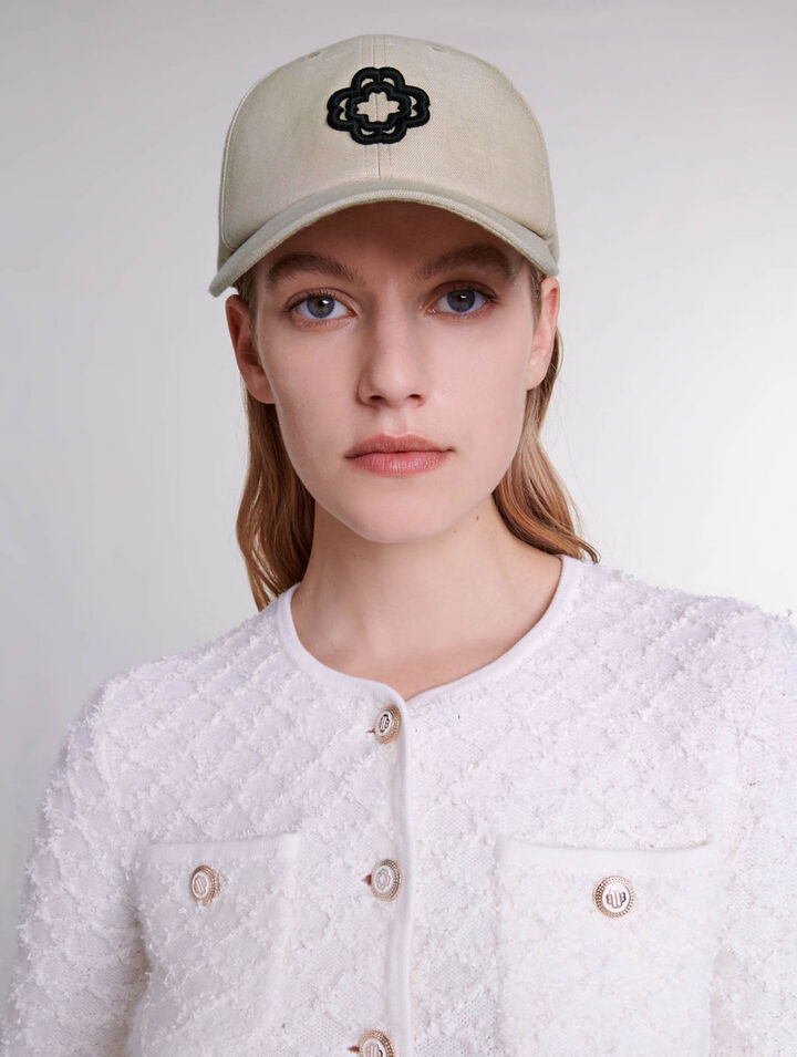Casquette en lin et coton