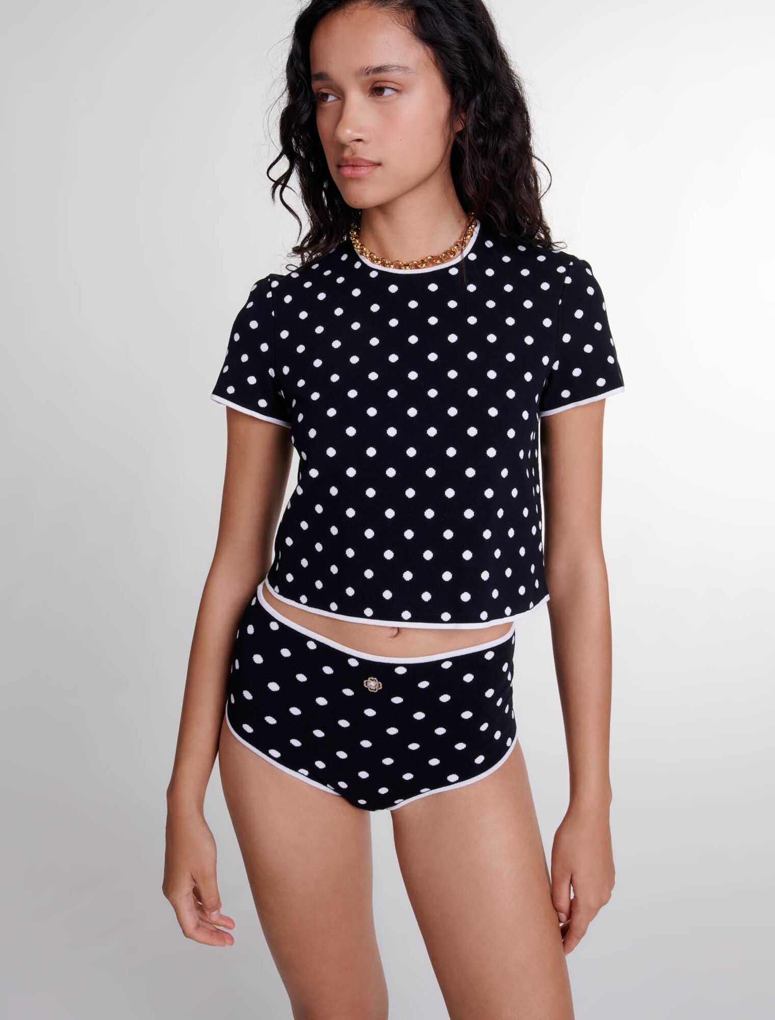 Culotte en maille jacquard 