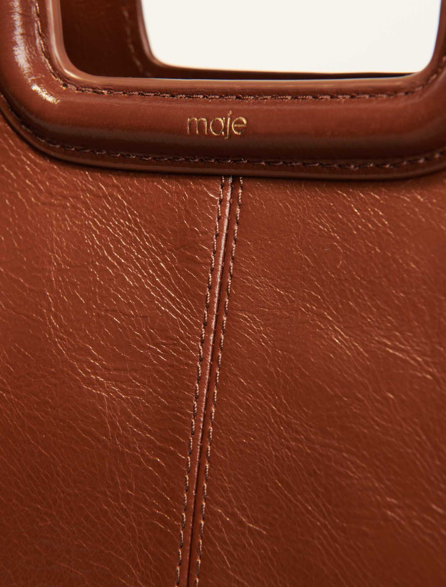 Sac M en cuir craquelé