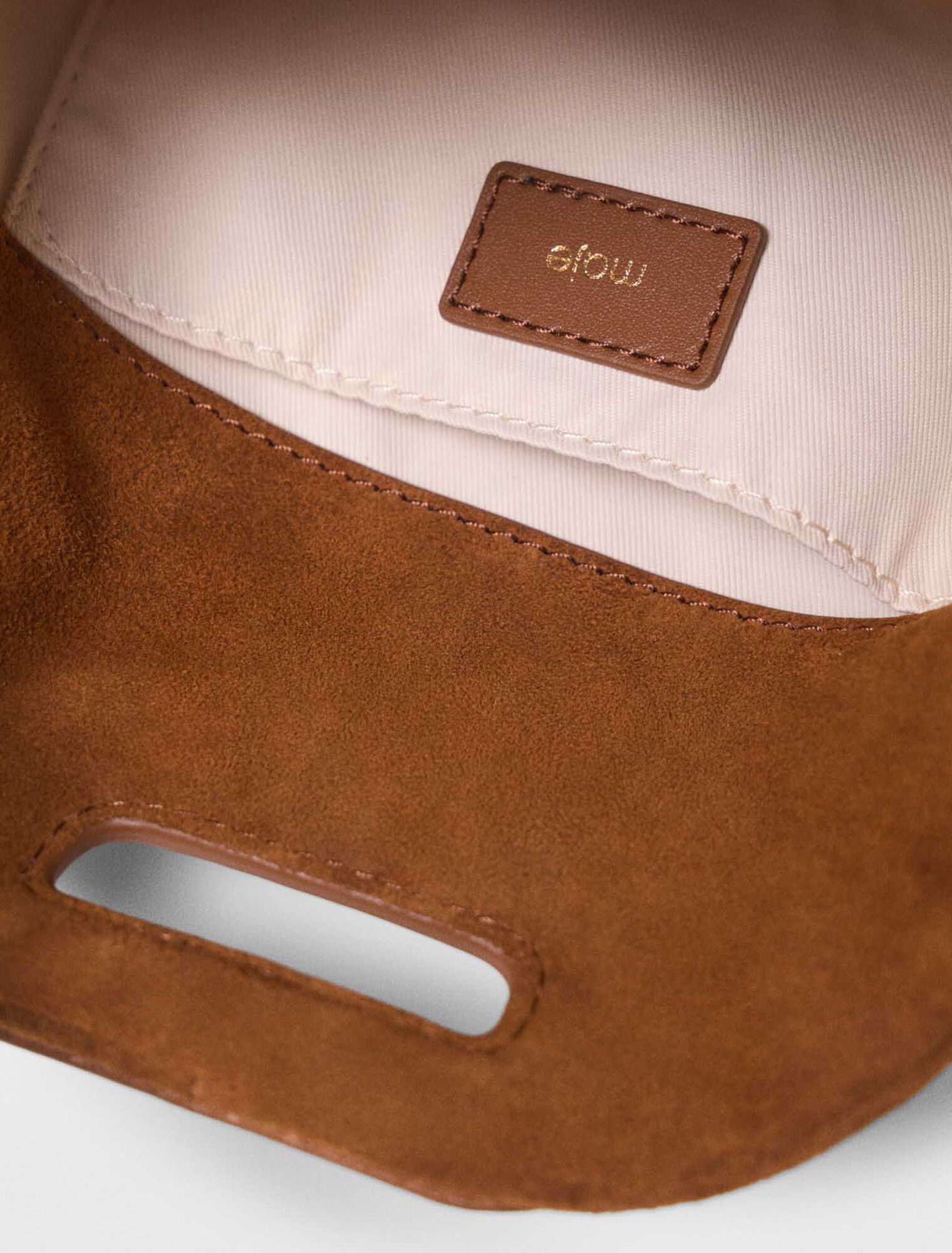 Sac Miss M mini en su&egrave;de surpiqu&eacute;e