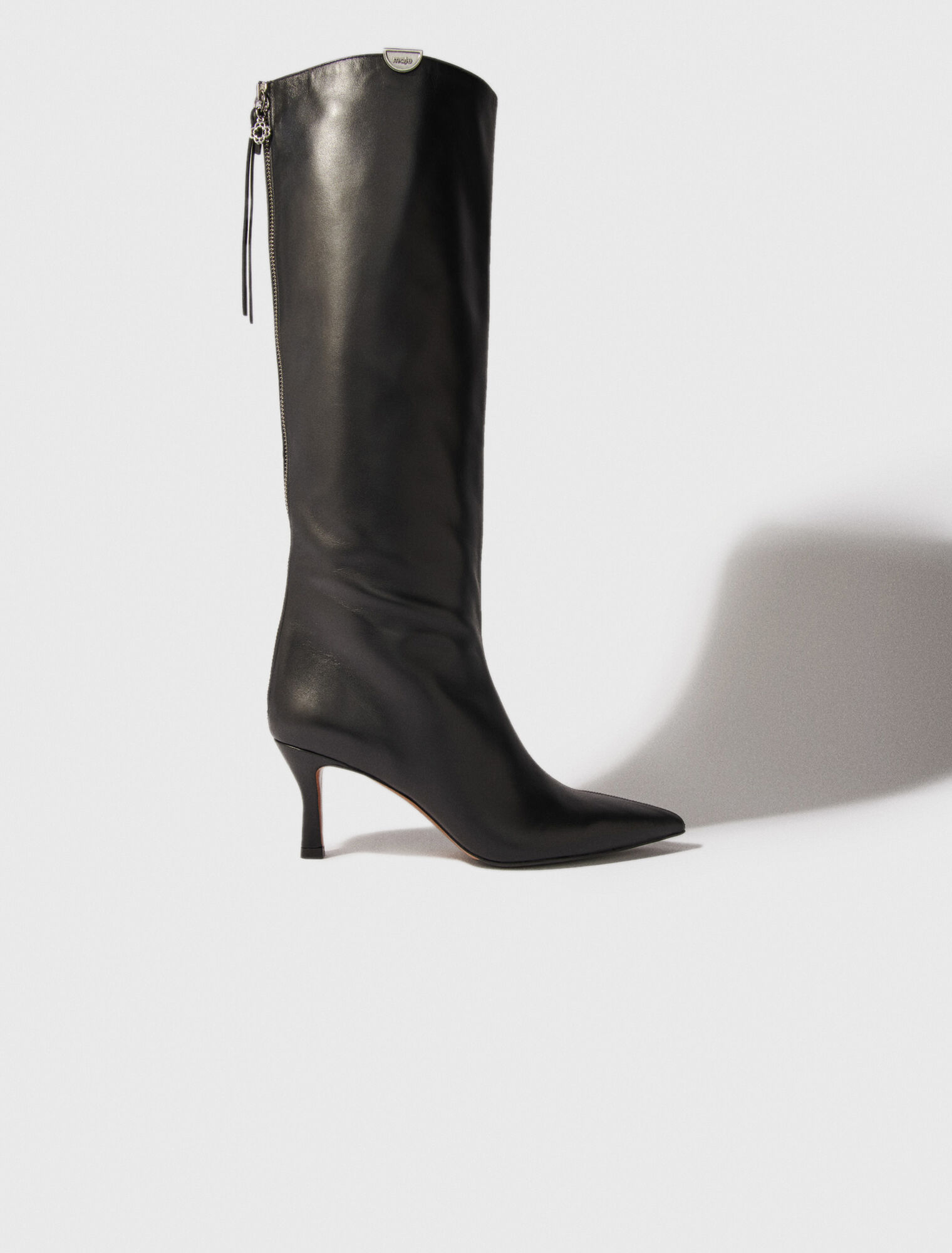 Bottes en cuir à bouts pointus