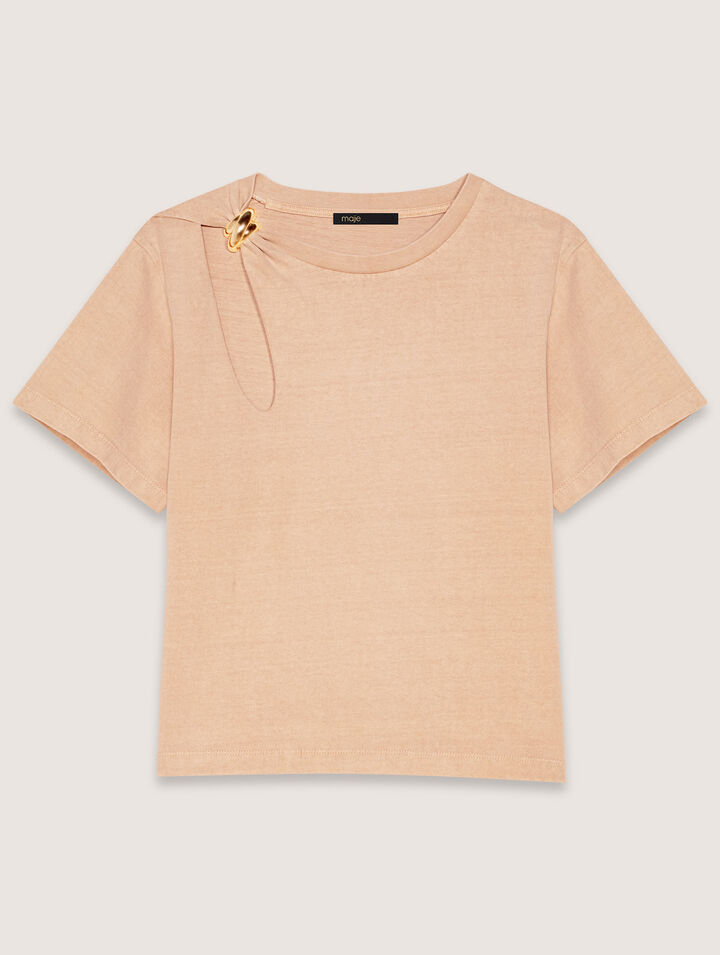 Tee-shirt avec détail bijou