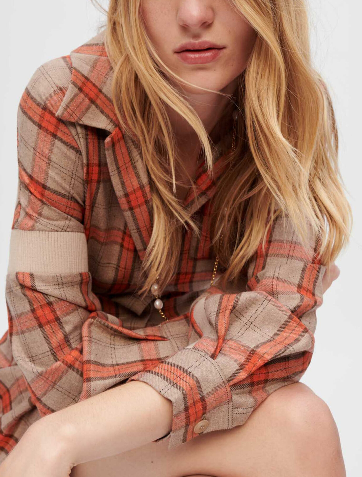 Robe chemise à carreaux