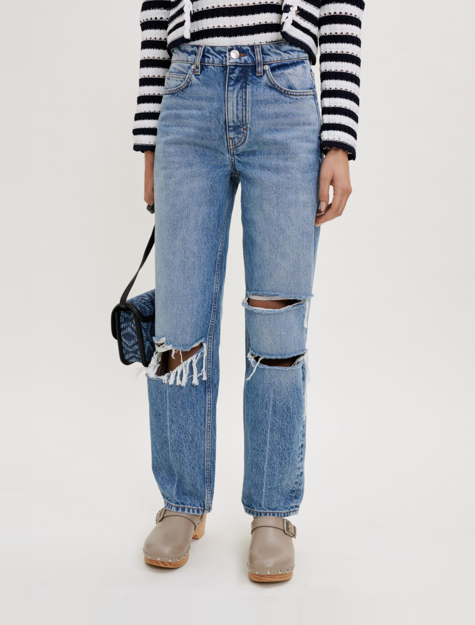 Jean loose déchiré