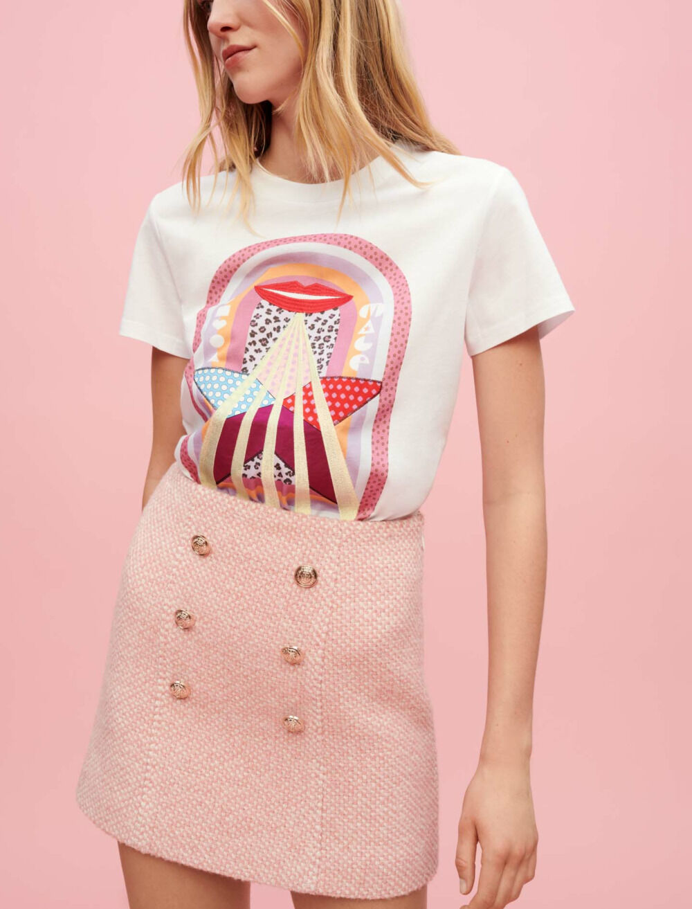 Jupe maje rose cheap