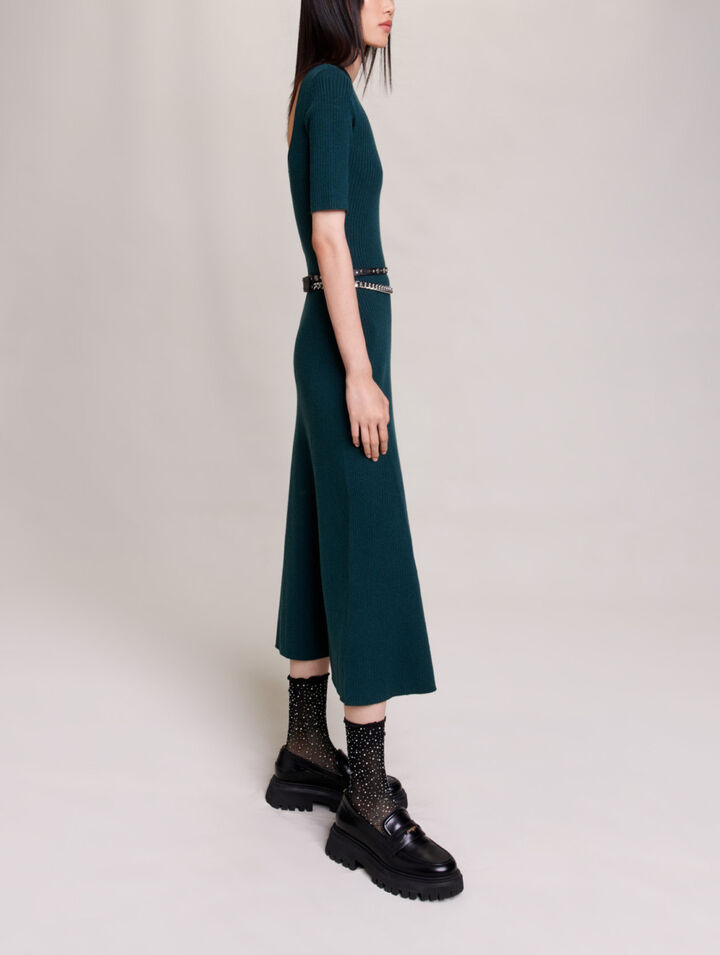Robe longue en maille