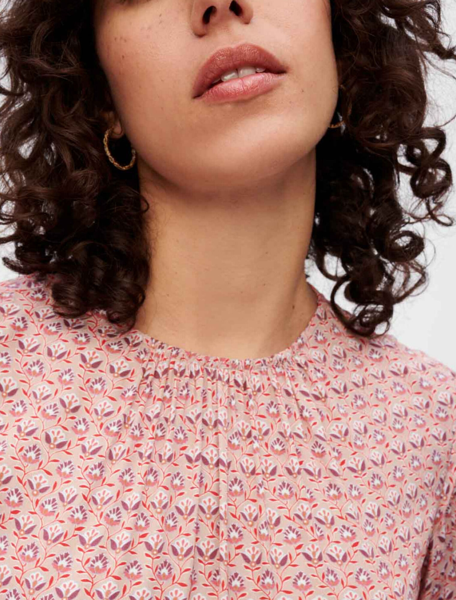 Robe en viscose imprimée