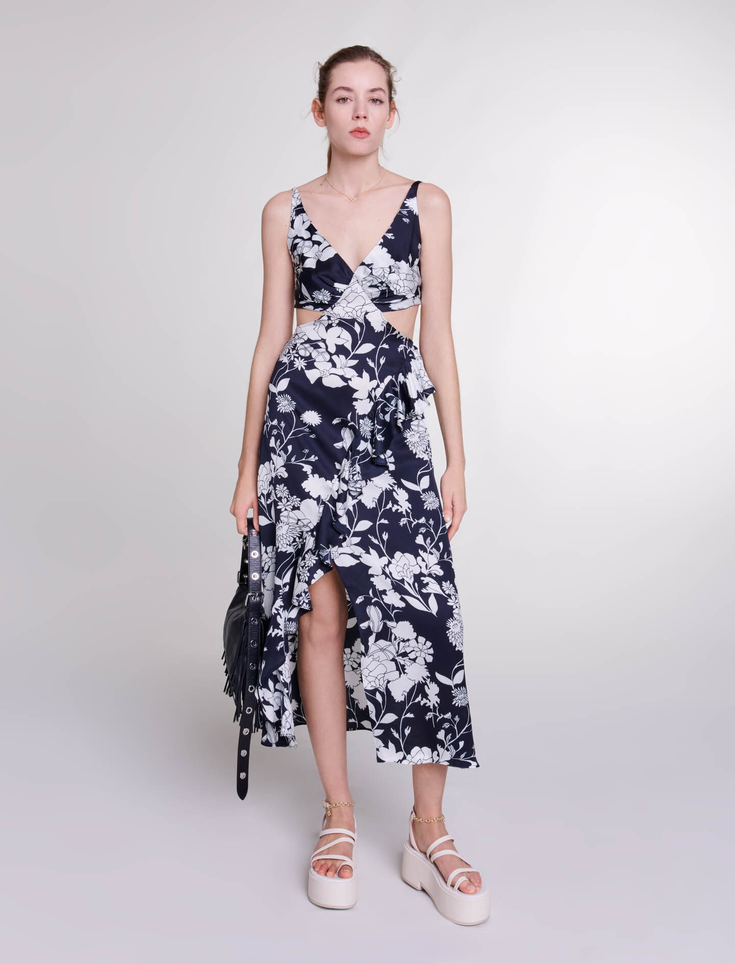Robe longue ajouree
