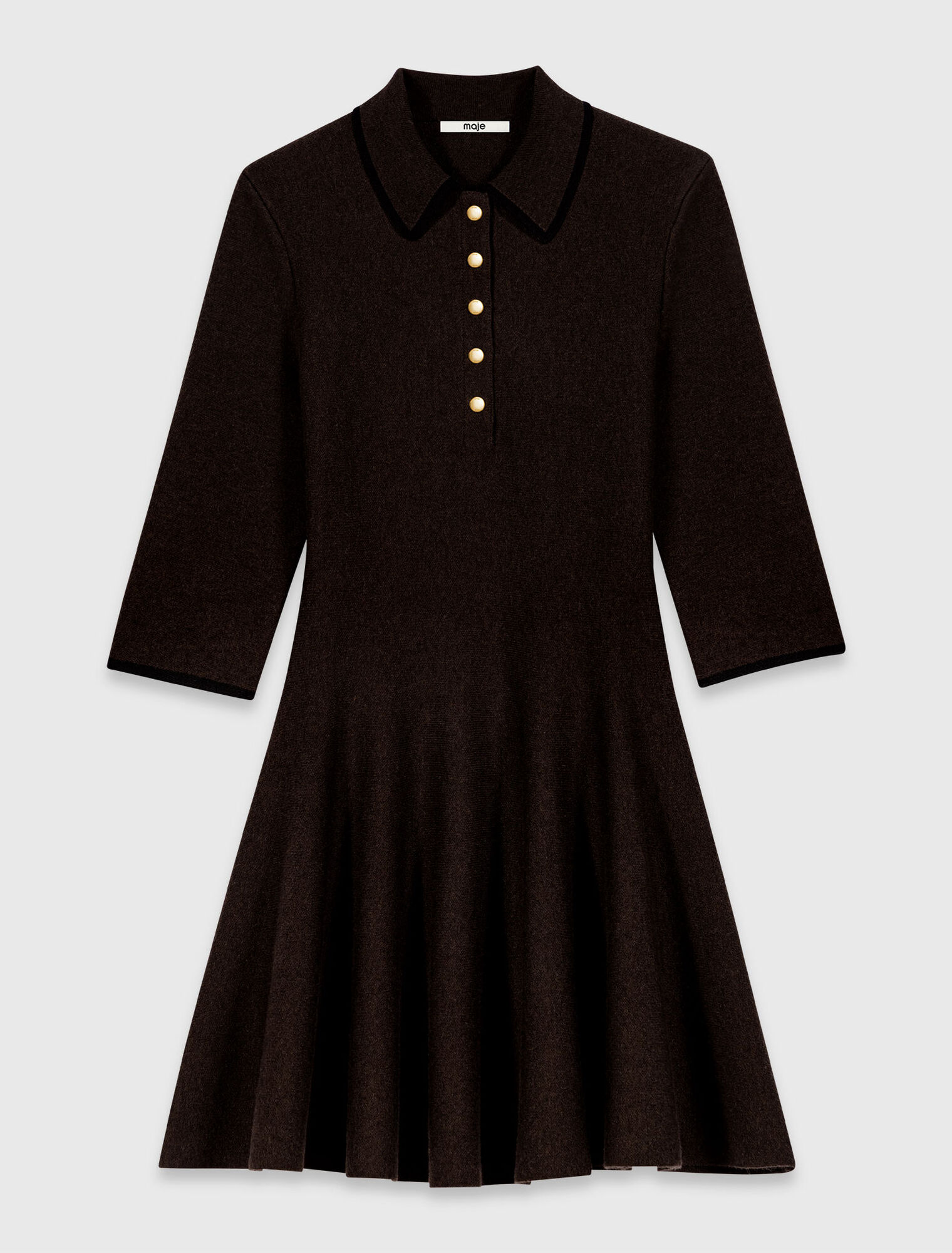 Robe polo en maille