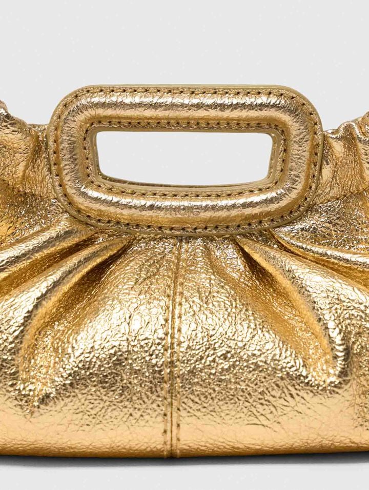 Milpli mini Clutch en cuir m&eacute;talis&eacute;