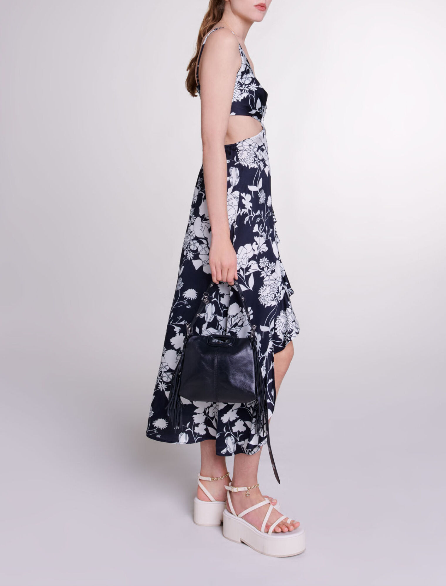 Robe longue ajourée