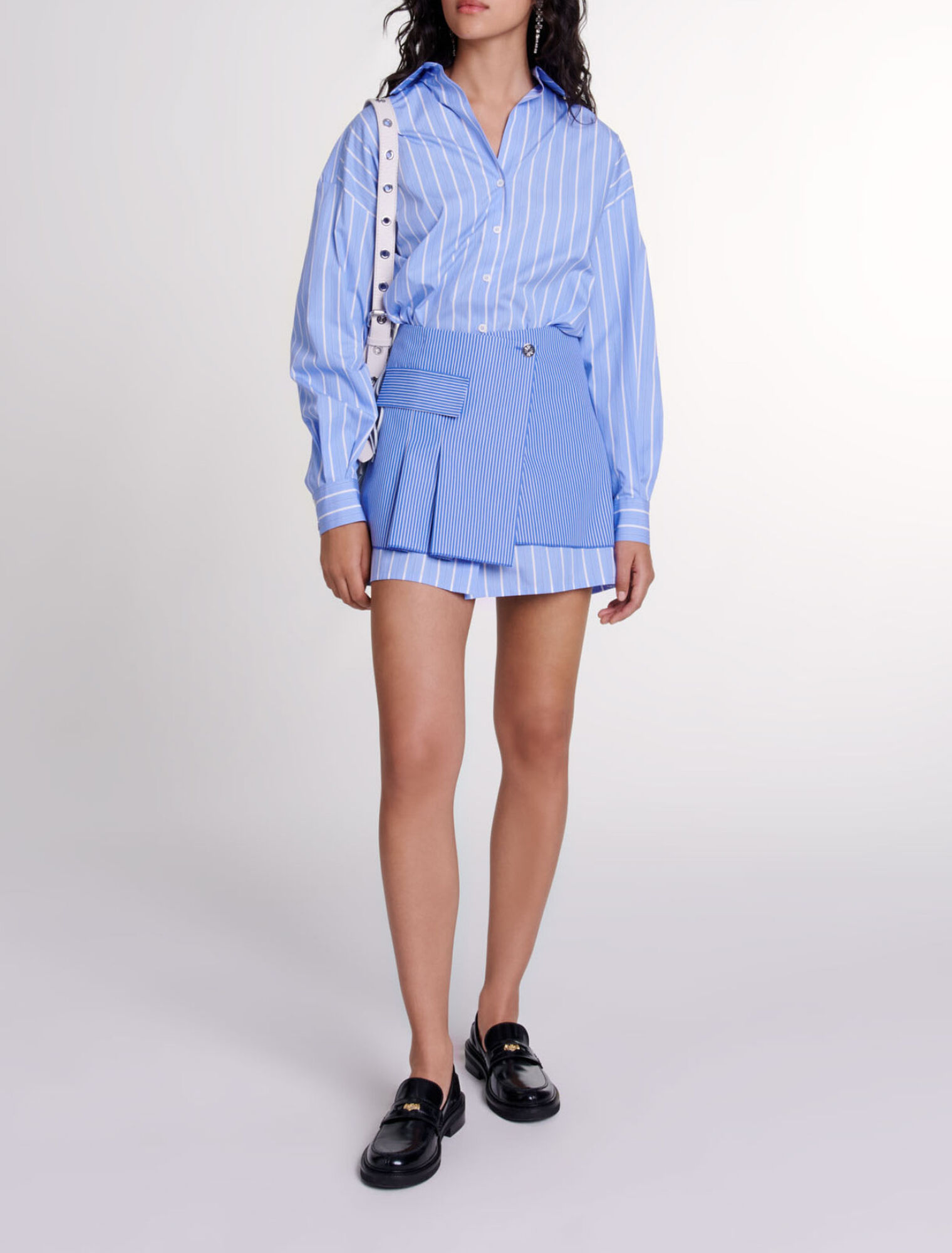 Robe 2-en-1 &agrave; rayures