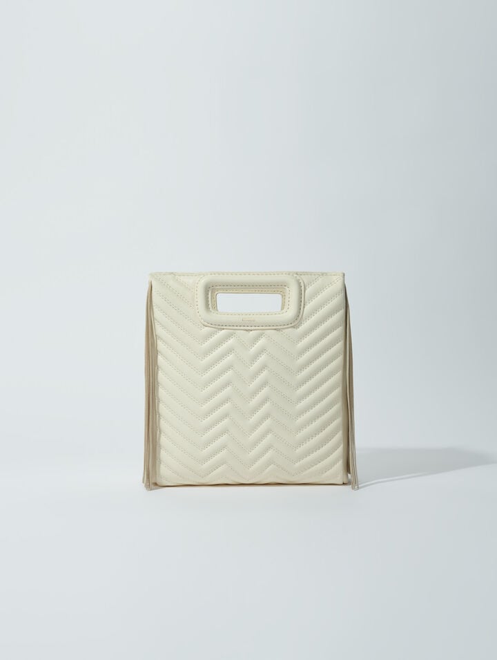 Sac M à franges matelassé