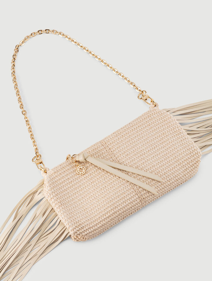 Pochette Miss M pouch effet raphia