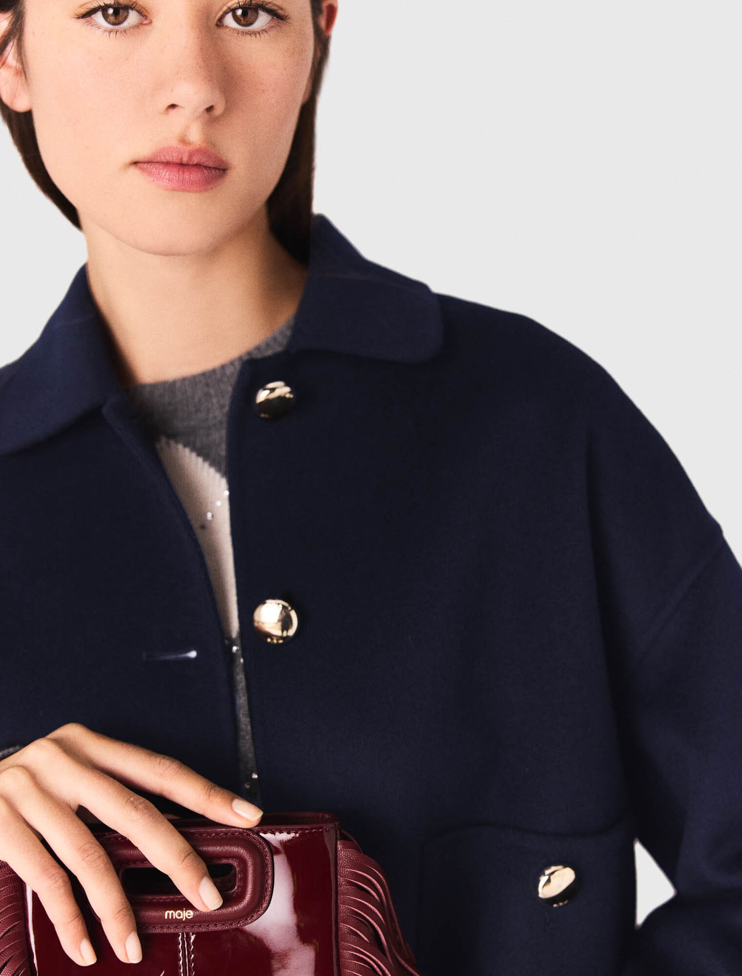 Veste courte en laine