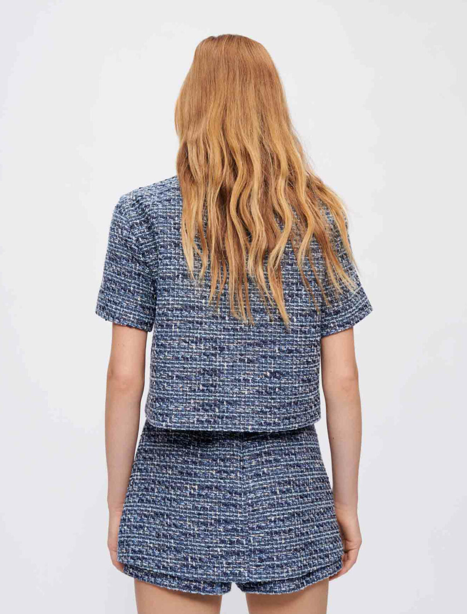 Chemise en tweed chiné
