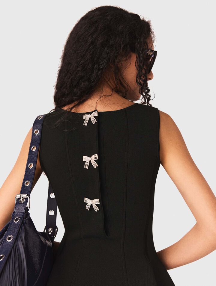 Robe patineuse avec n&oelig;uds bijoux