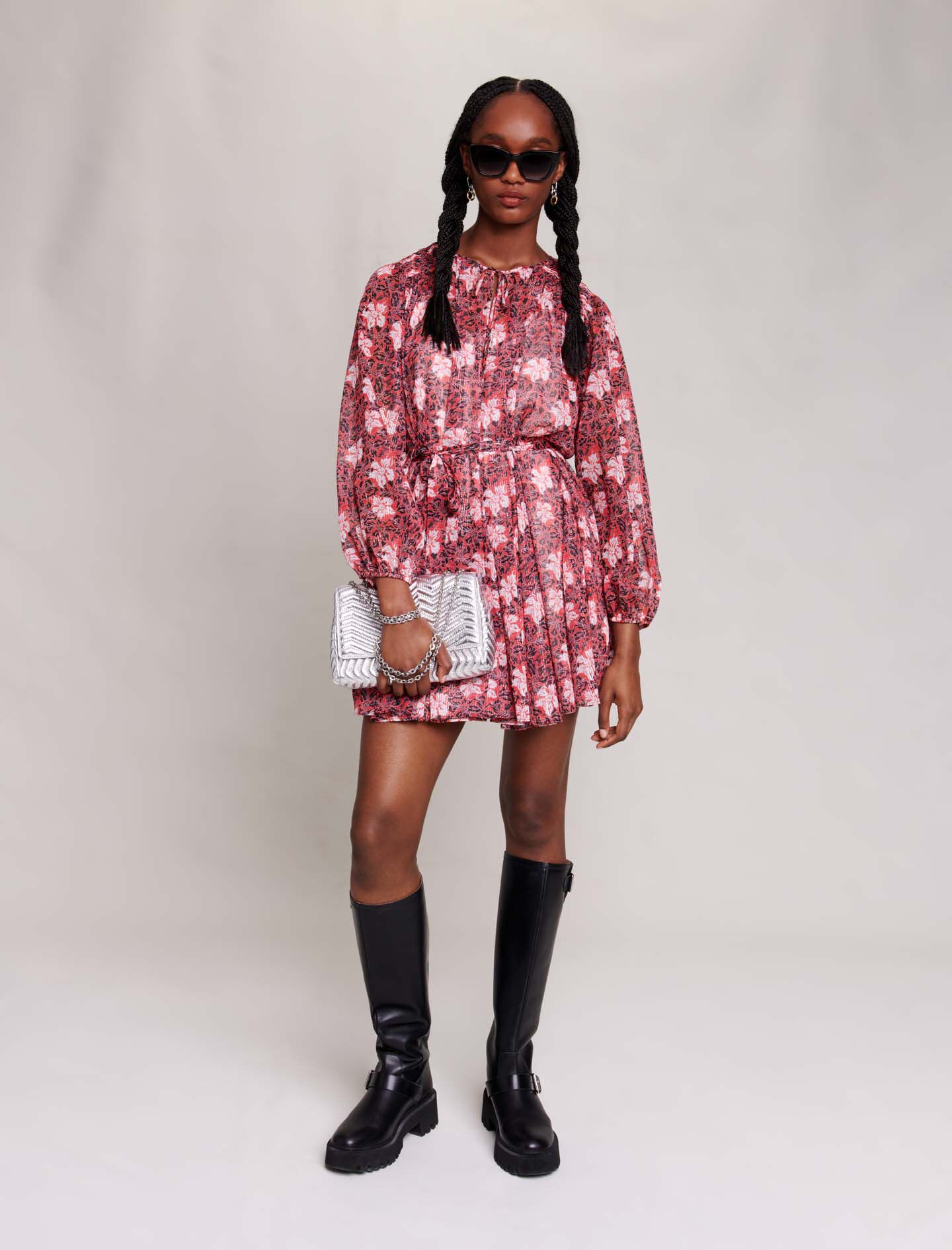 Robe fleurie maje outlet
