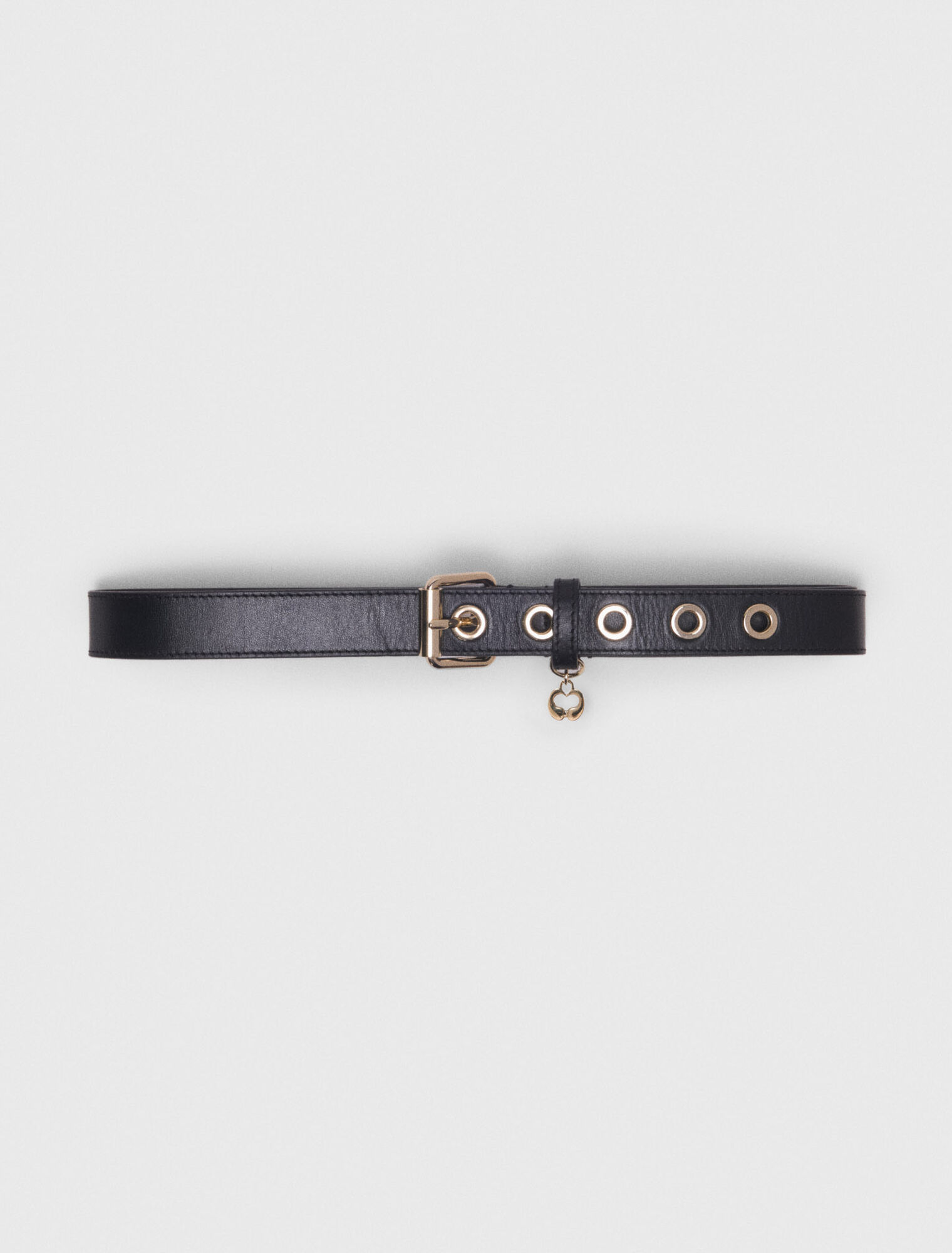Ceinture en cuir &agrave; boucle Miss M