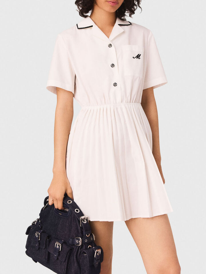 Robe chemise manches courtes