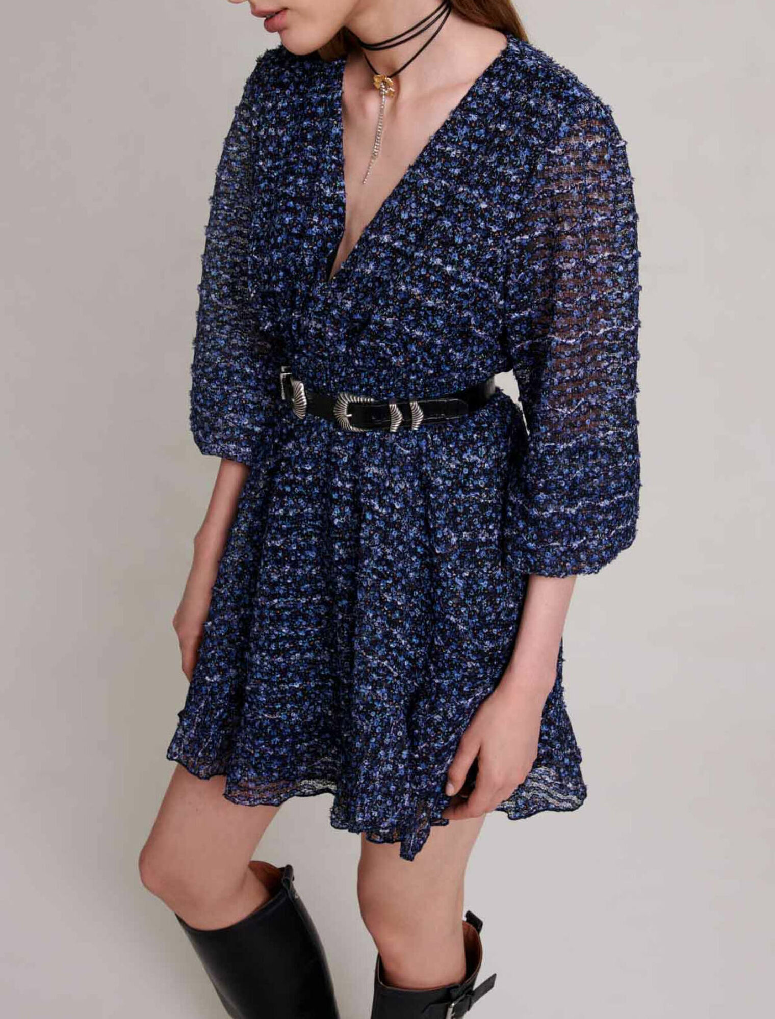Robe scintillante à volants
