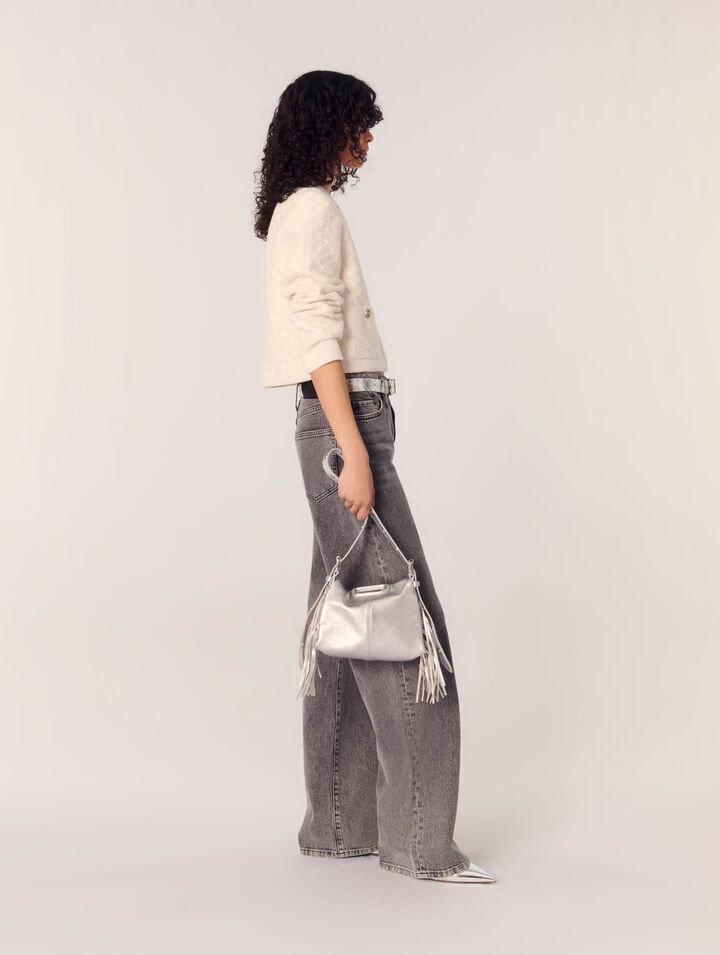 Sac Miss M Mini en cuir métal