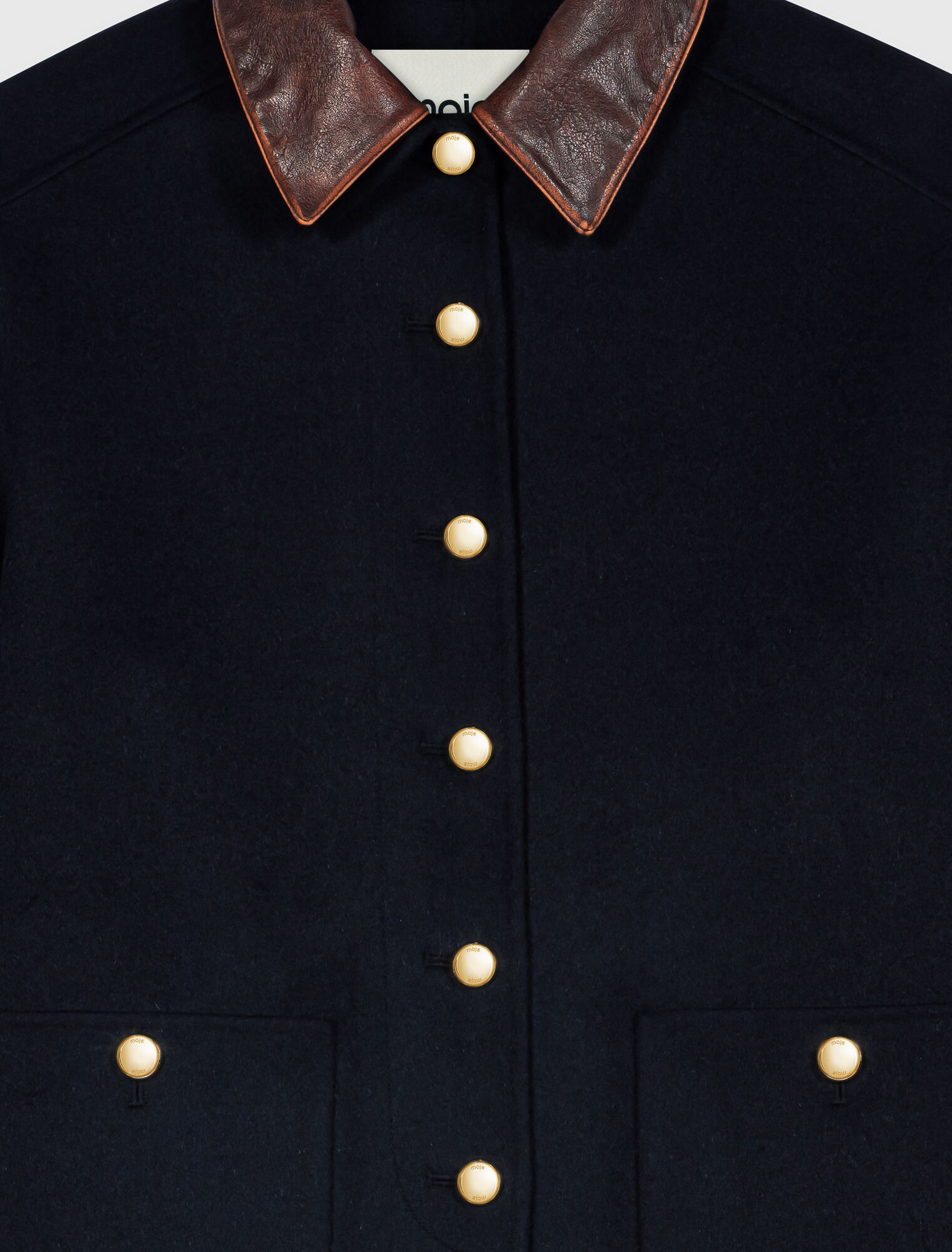 Manteau mi-long en double face