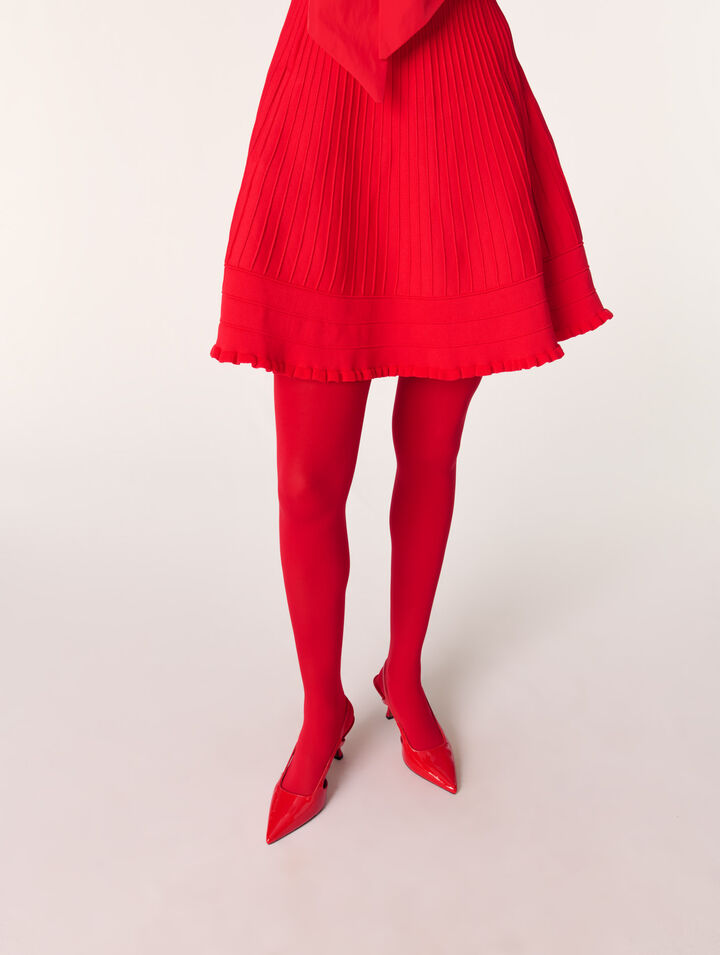 Robe courte en maille