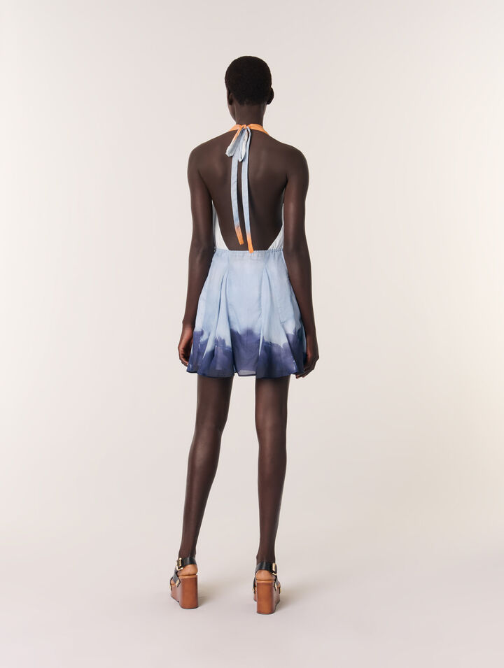 Robe courte tie & dye