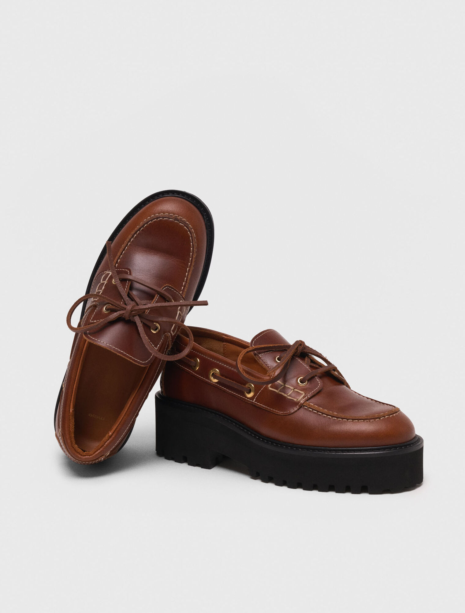 Mocassins bateau avec semelle chunky
