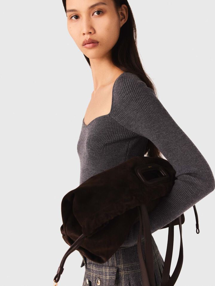 Pull en maille cotelée