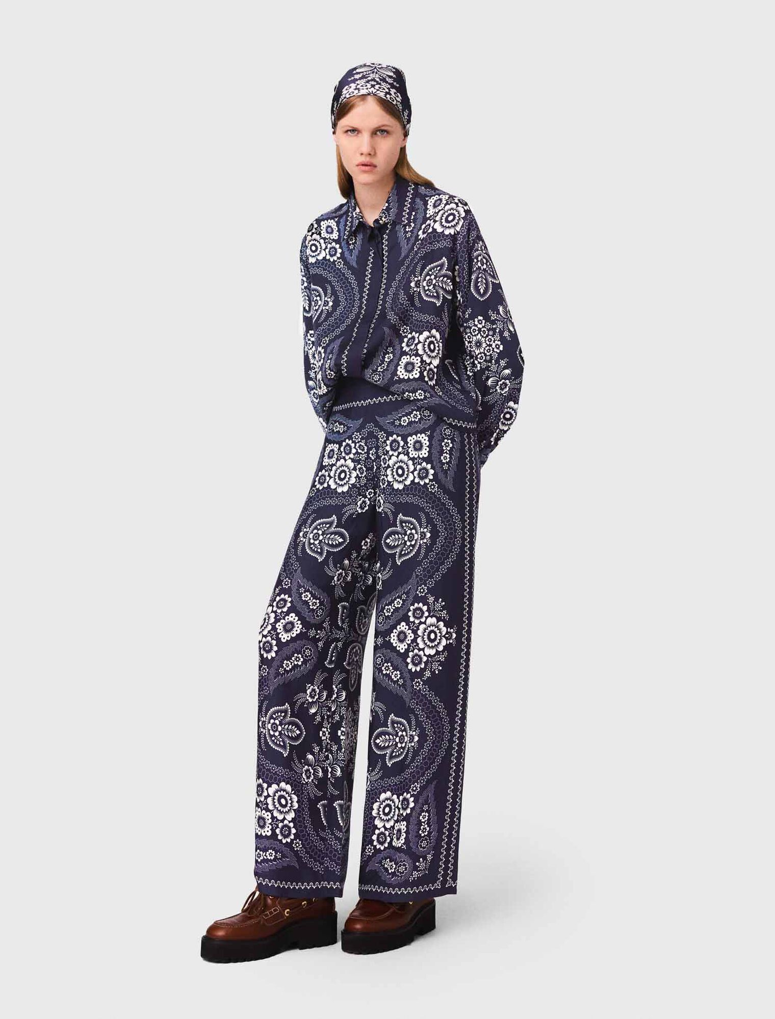 Pantalon fluide imprimé