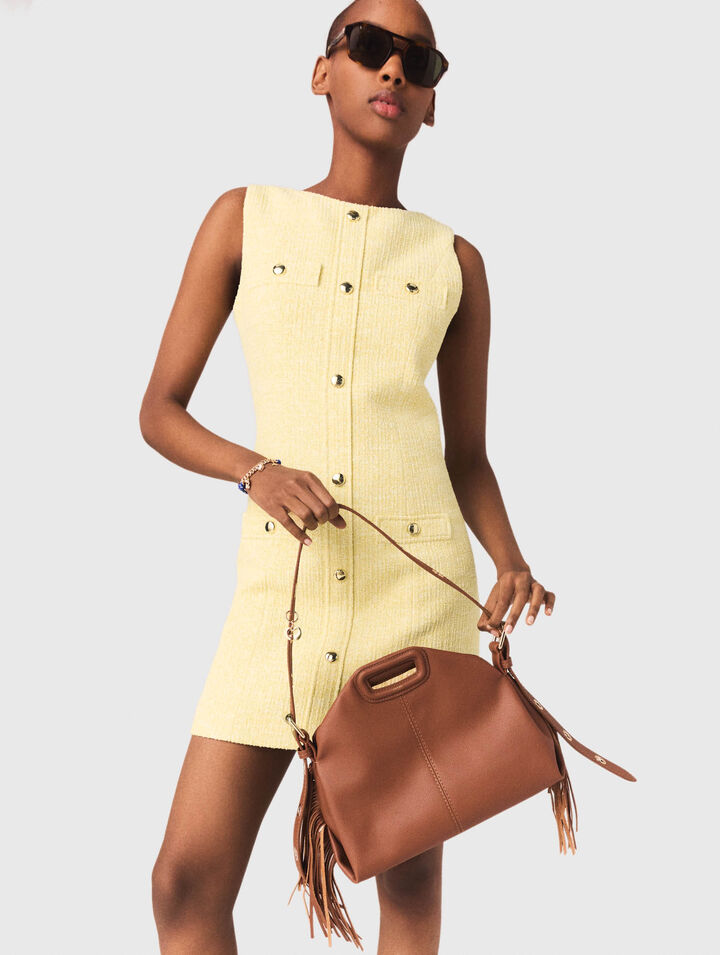 Robe courte en tweed