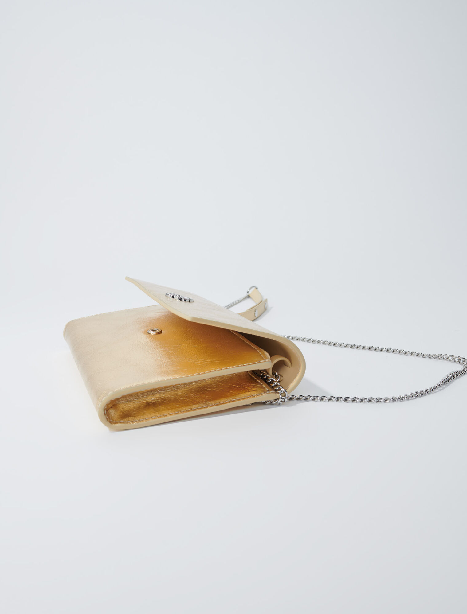 Pochette à chaîne en cuir