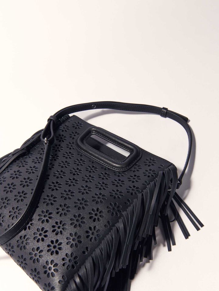 Sac M en cuir perforé