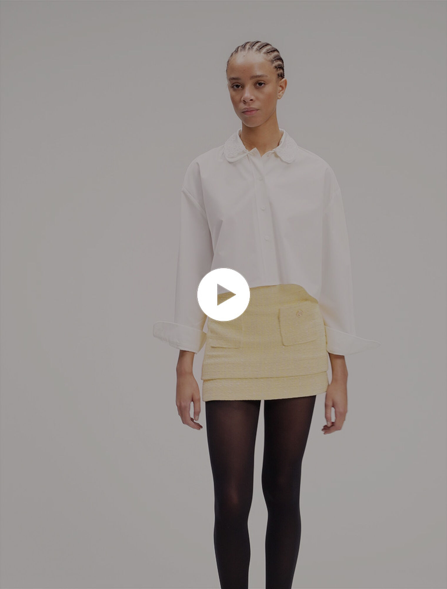 Mini-jupe en tweed