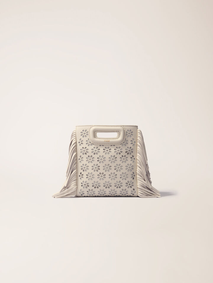 Sac M mini en cuir perforé