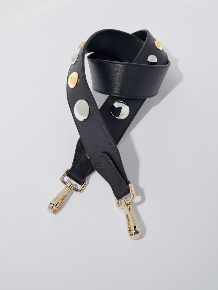 Bandoulière en cuir à studs