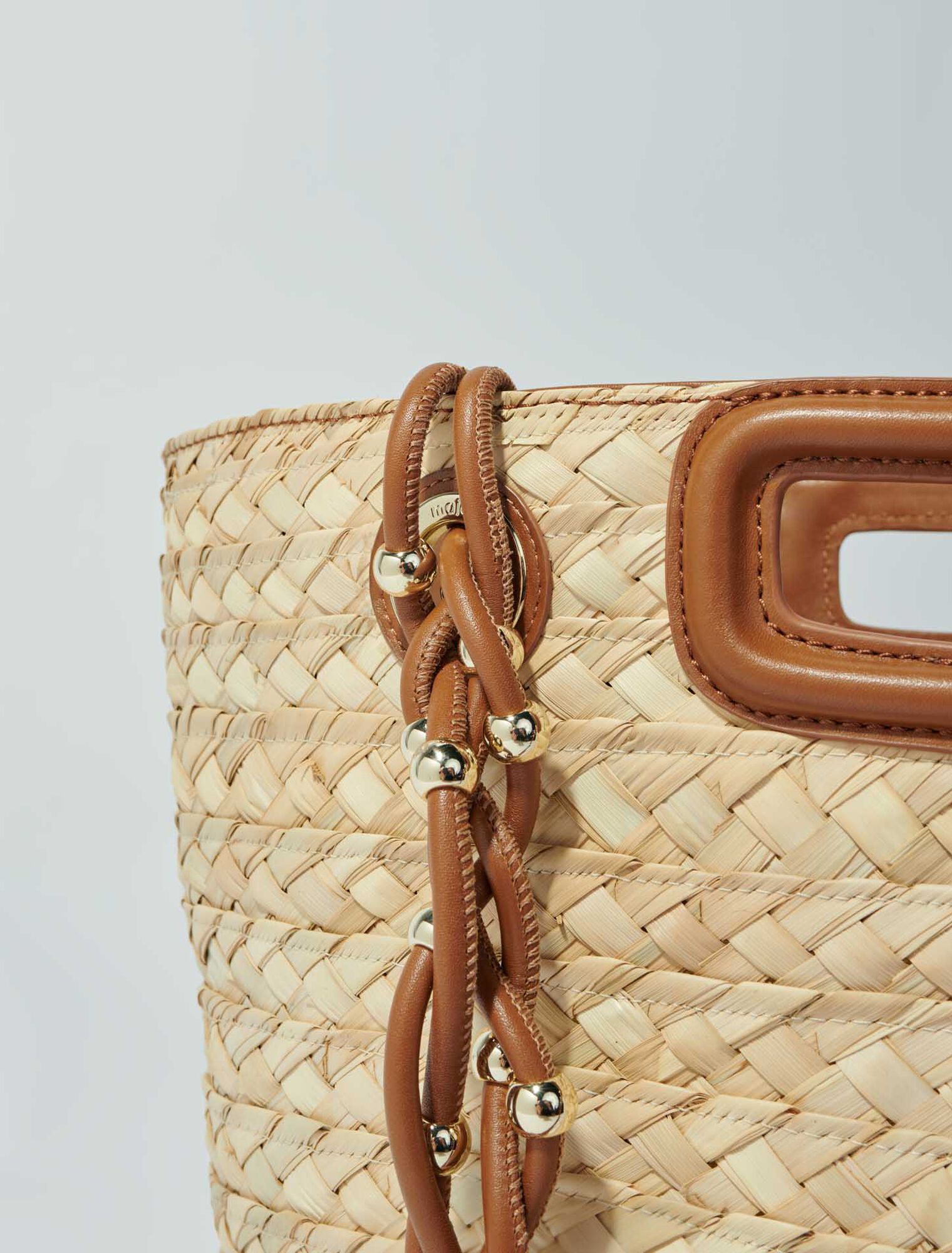 Panier tressé effet raphia