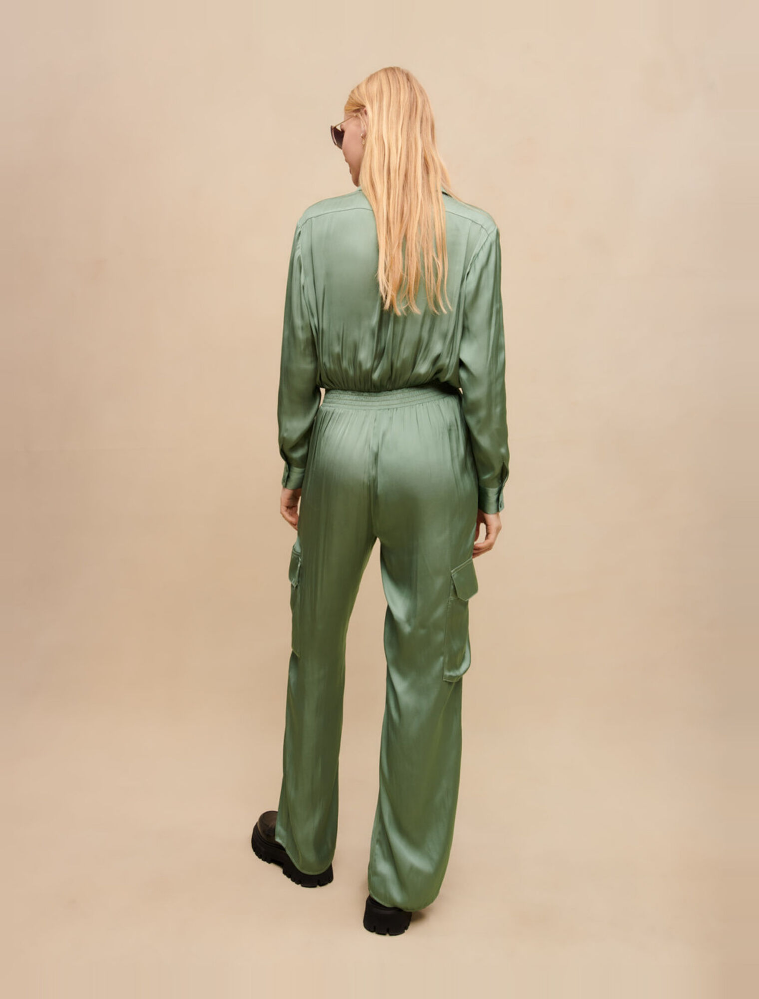 Combinaison pantalon satinée