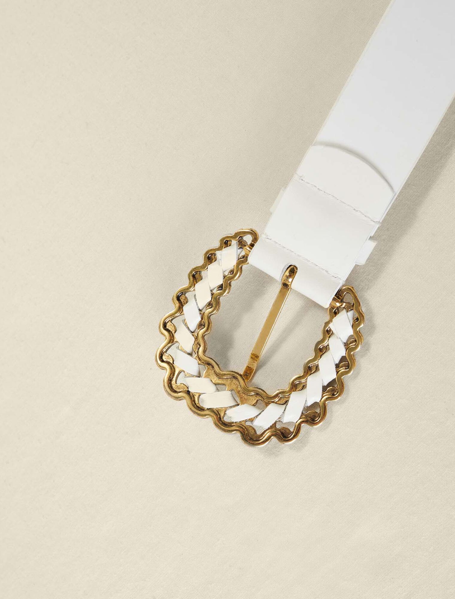 Ceinture à boucle strassée