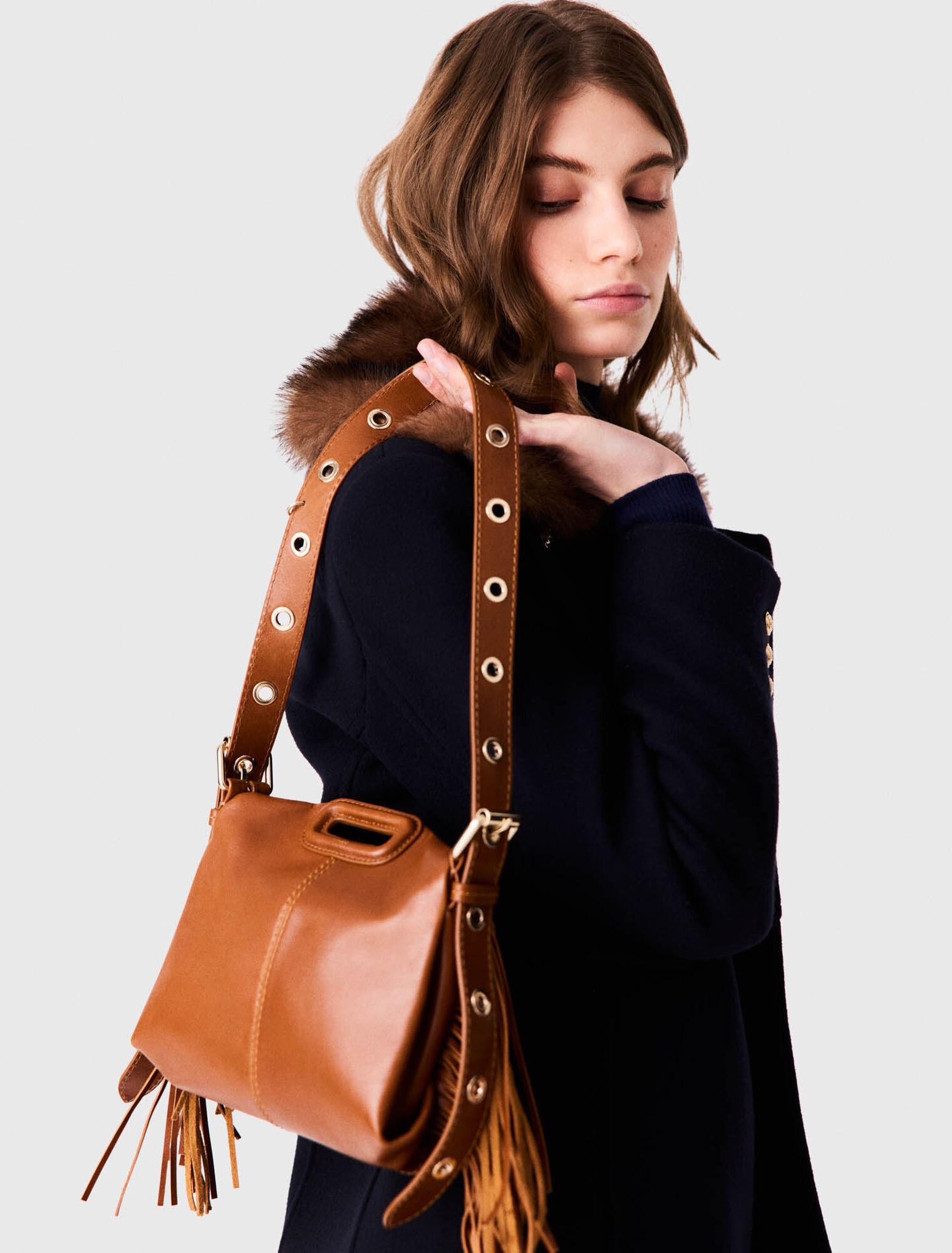 Sac Miss M mini en cuir lisse