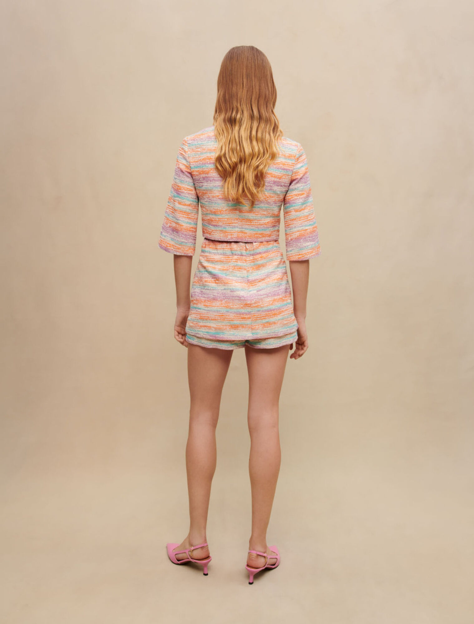 Jupe short en tweed