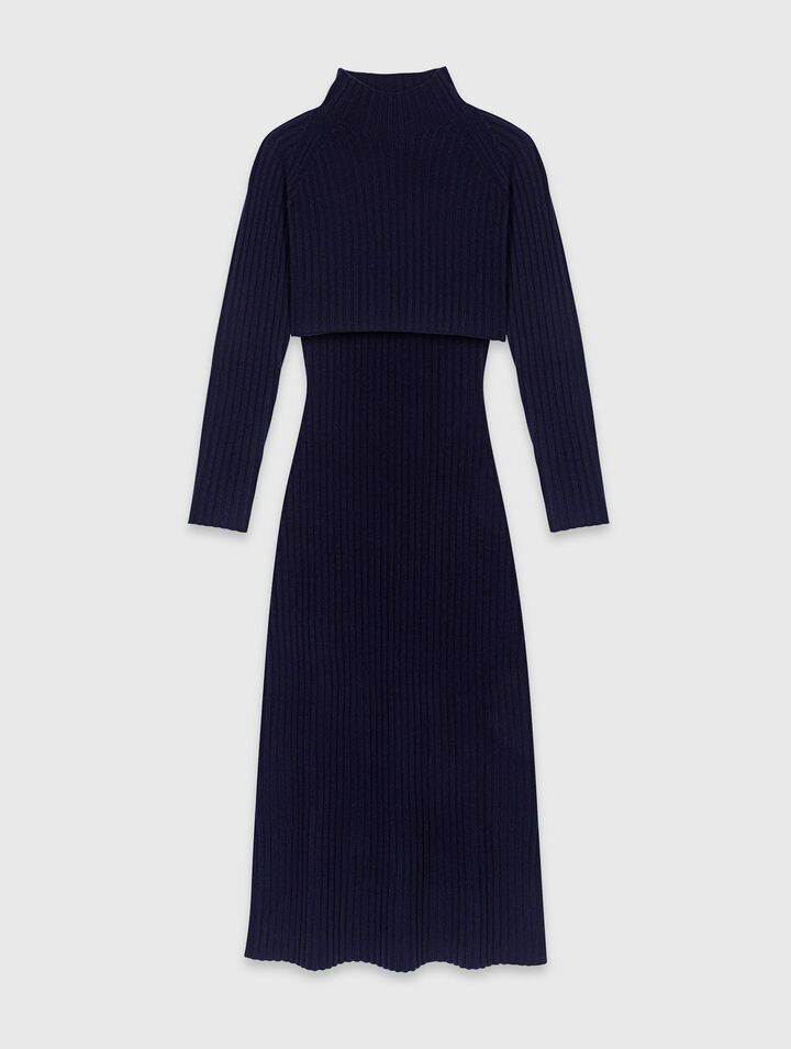 Robe en maille avec pull amovible